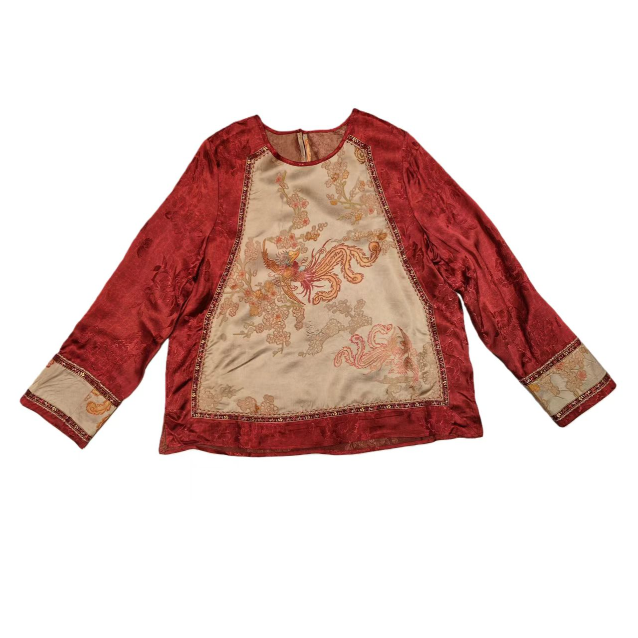 8066-1#薄款上衣复古女士唐装国潮中国风圆领