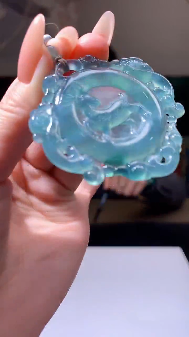 【闪购商品】定制翡翠未镶嵌5143jj-毛货挂件41