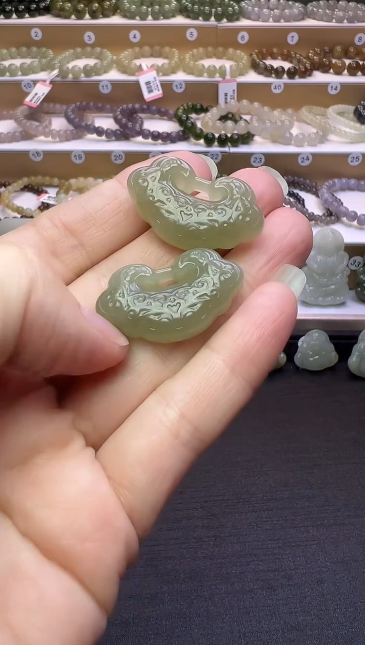 颈饰未镶嵌和田玉48号链接多样性发一约卡17*30*9有棉