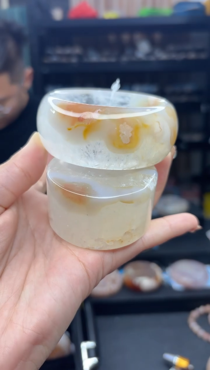 【闪购商品】石英质玉手镯未镶嵌917（58圈赠送镯心）