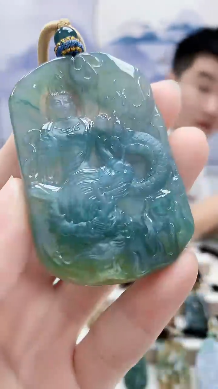 未镶嵌定制翡翠5028ry-毛货挂件151
