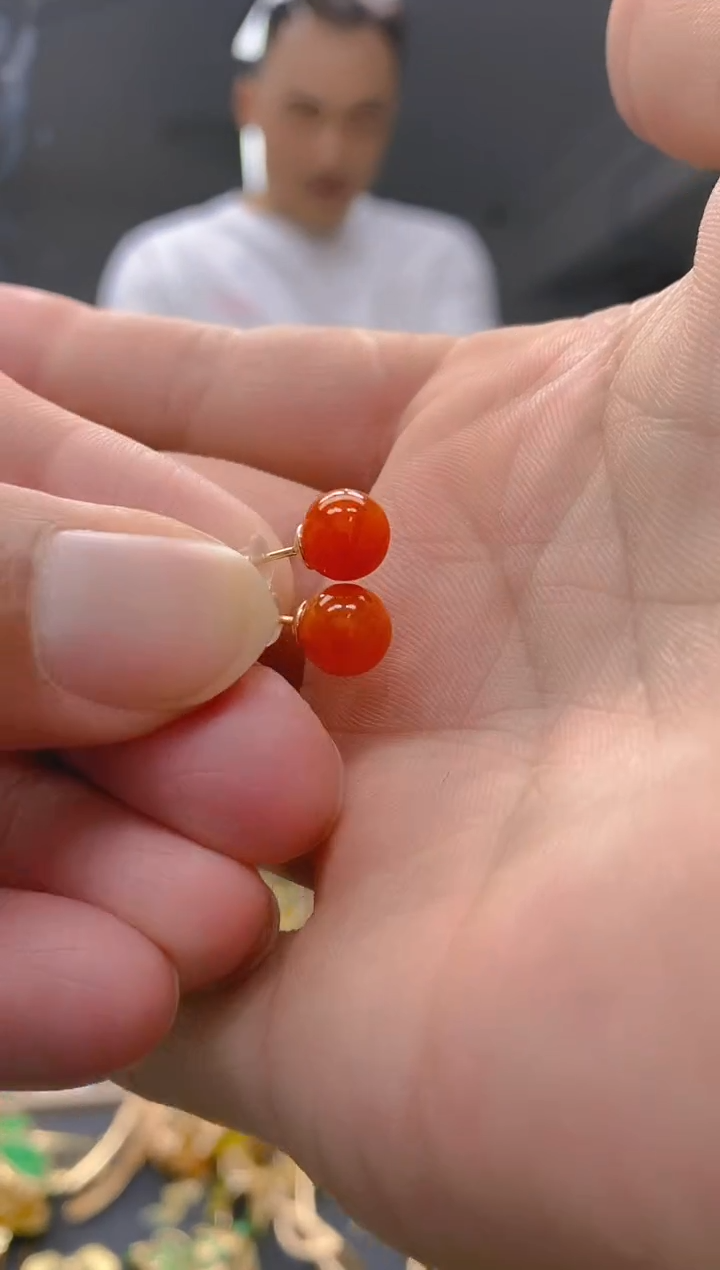 【闪购商品】翡翠耳饰合金0279翡翠耳钉