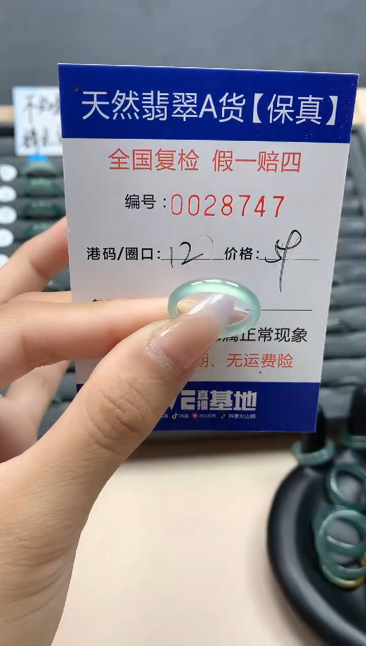 【闪购商品】翡翠戒指未镶嵌天然28747