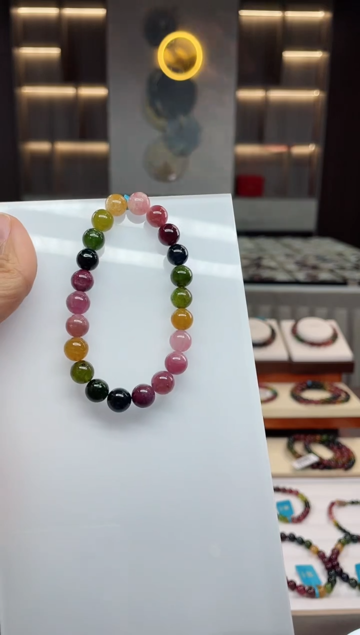 单圈手串未镶嵌碧玺（多样性发一条）Q