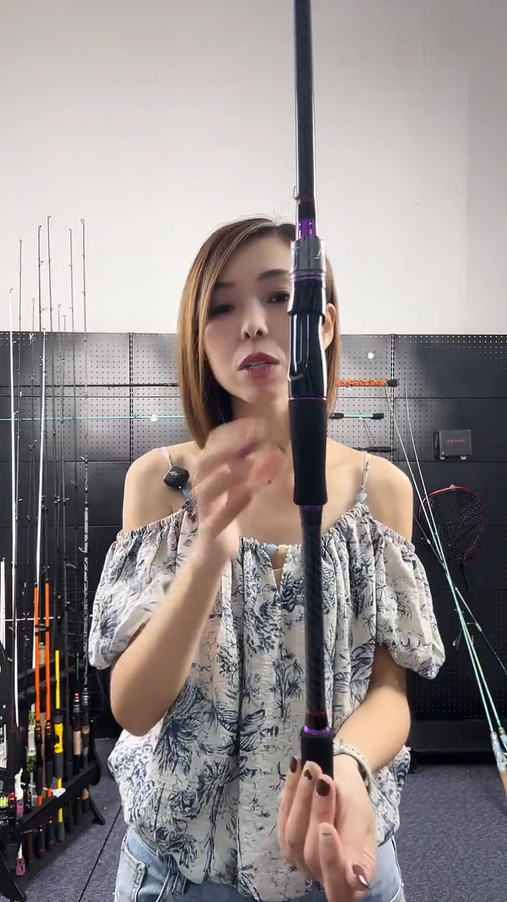 碳素（瑕疵杆没有售后 介意勿拍）紫烟1.8直柄