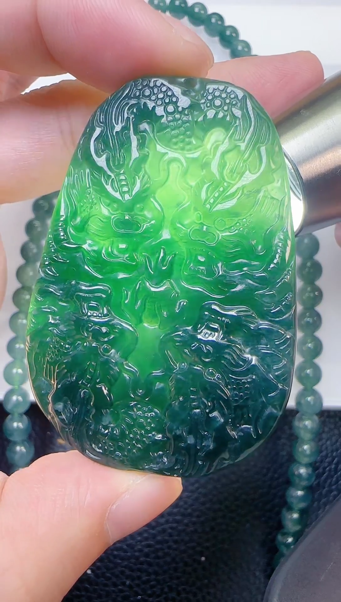 颈饰未镶嵌翡翠天然A货翡翠  多样性随机发其一