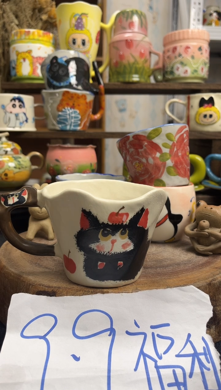 摆件景德镇手绘高温釉下陶瓷