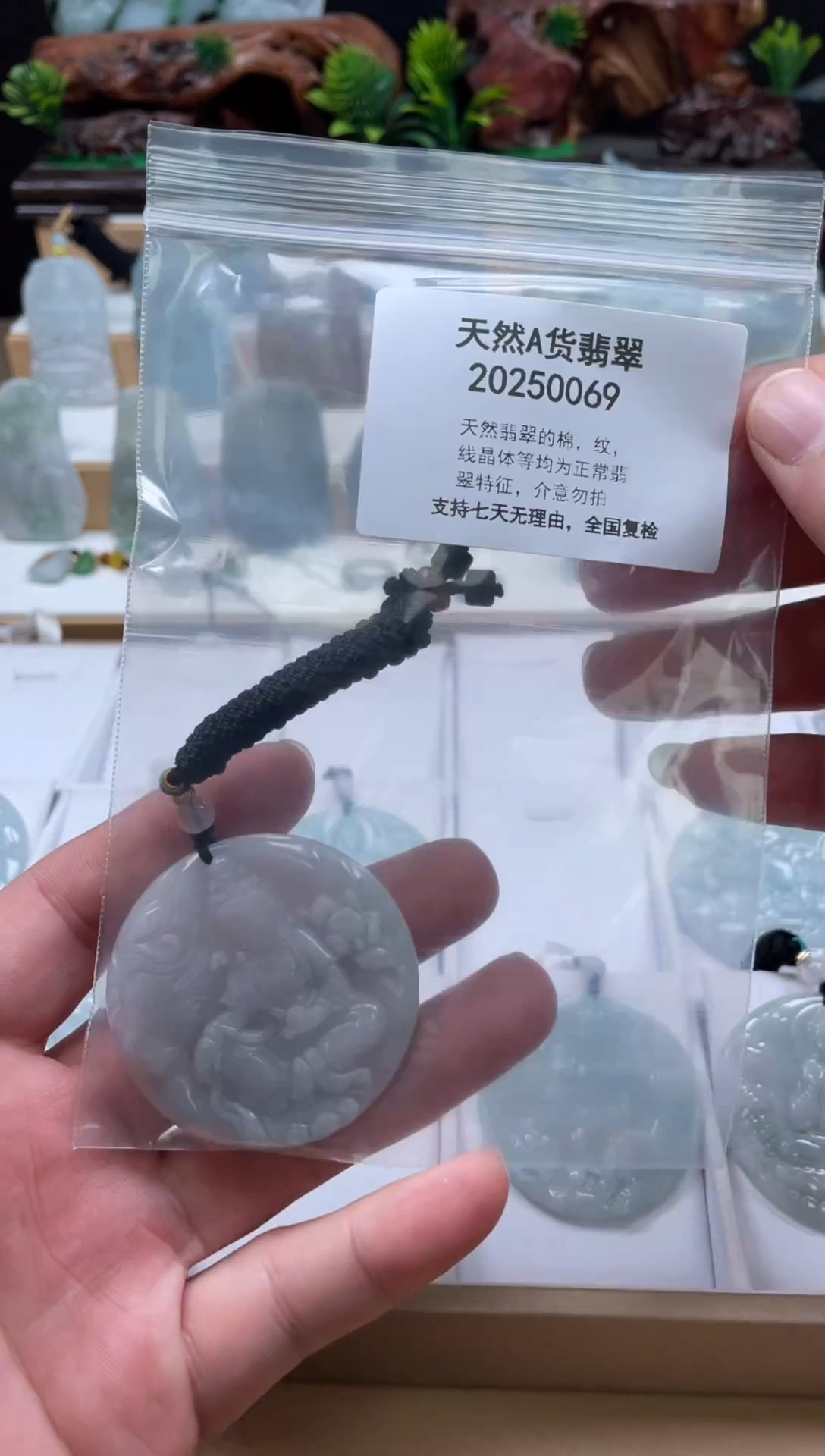 颈饰未镶嵌翡翠翠峰翡翠202512040058