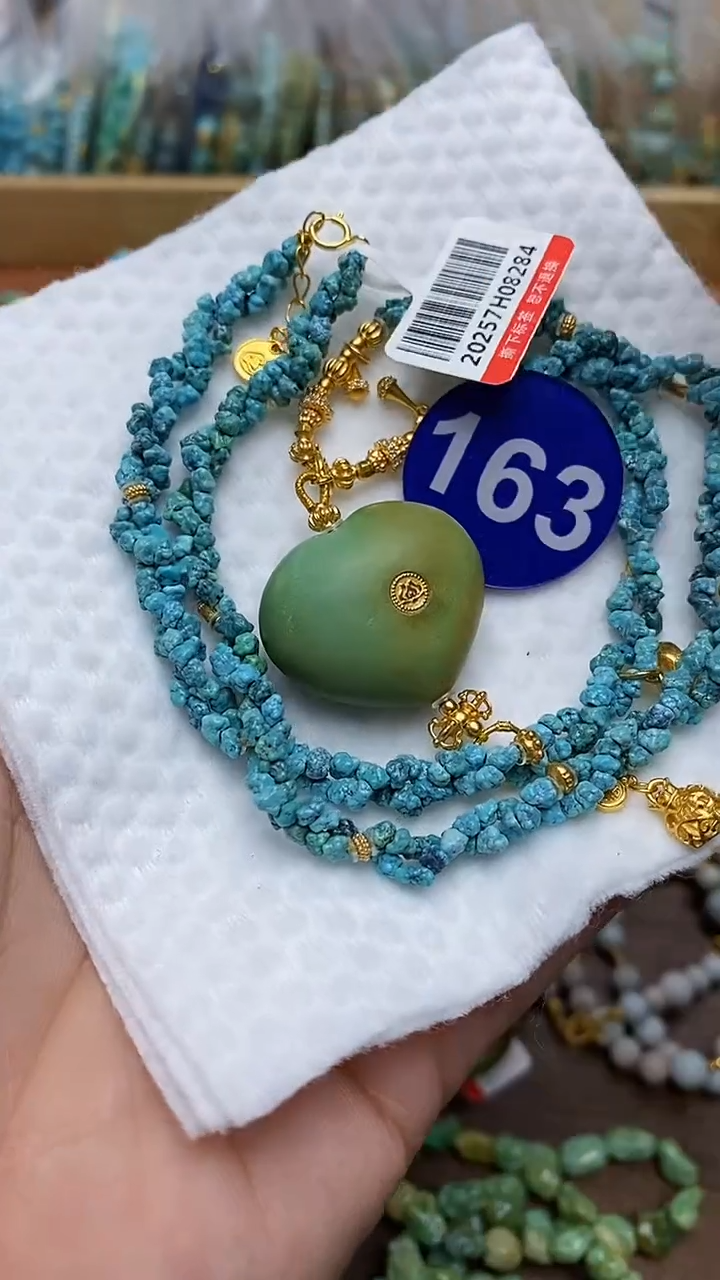 【闪购商品】绿松石项链银S925镶嵌163