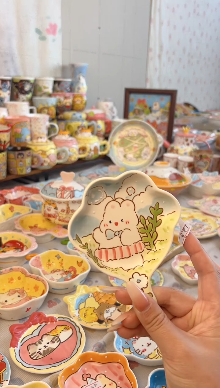 摆件陶l****）景德镇陶瓷手绘微瑕