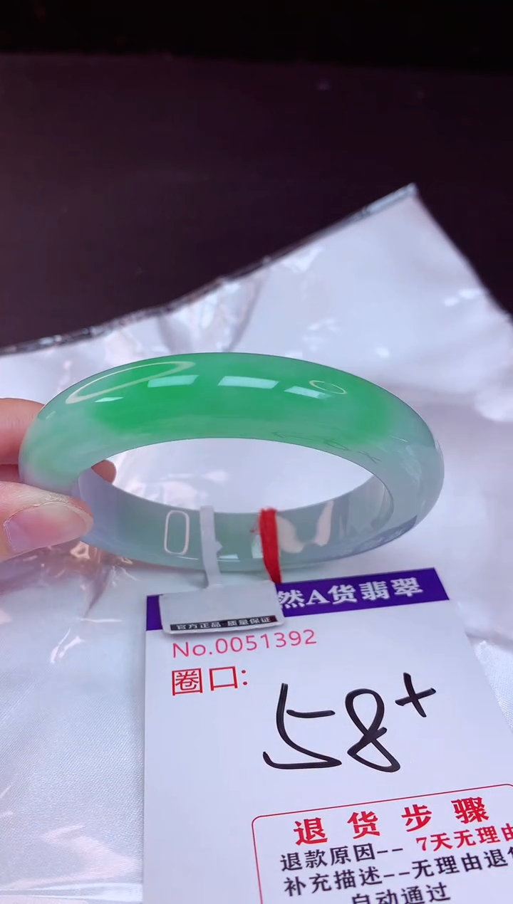 未镶嵌手镯翡翠58+
