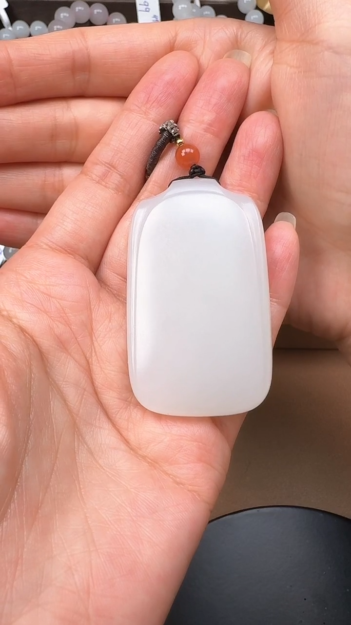 【闪购商品】和田玉吊坠未镶嵌1162平安无事牌