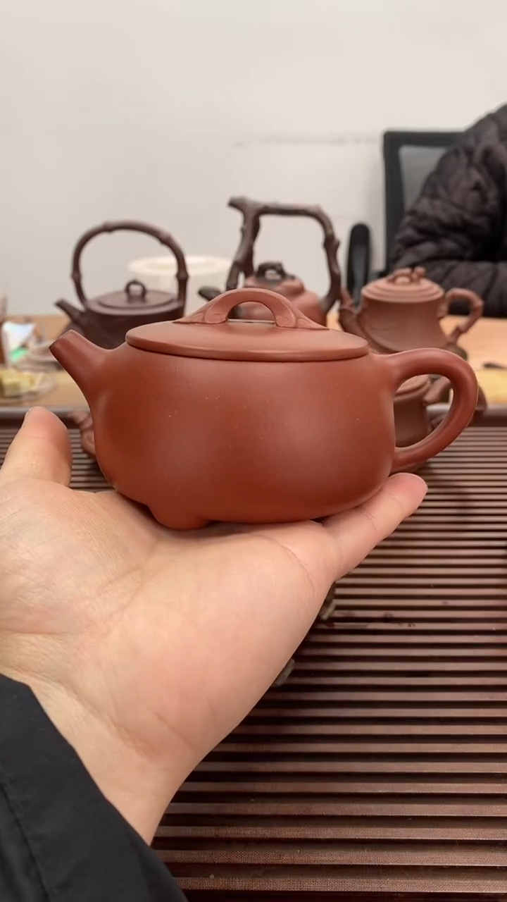 茶壶紫砂福利朱泥如意石瓢