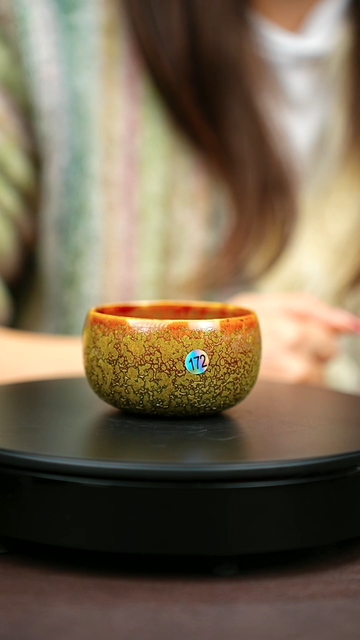 172*一级品原矿钧瓷炉钧釉禅定杯