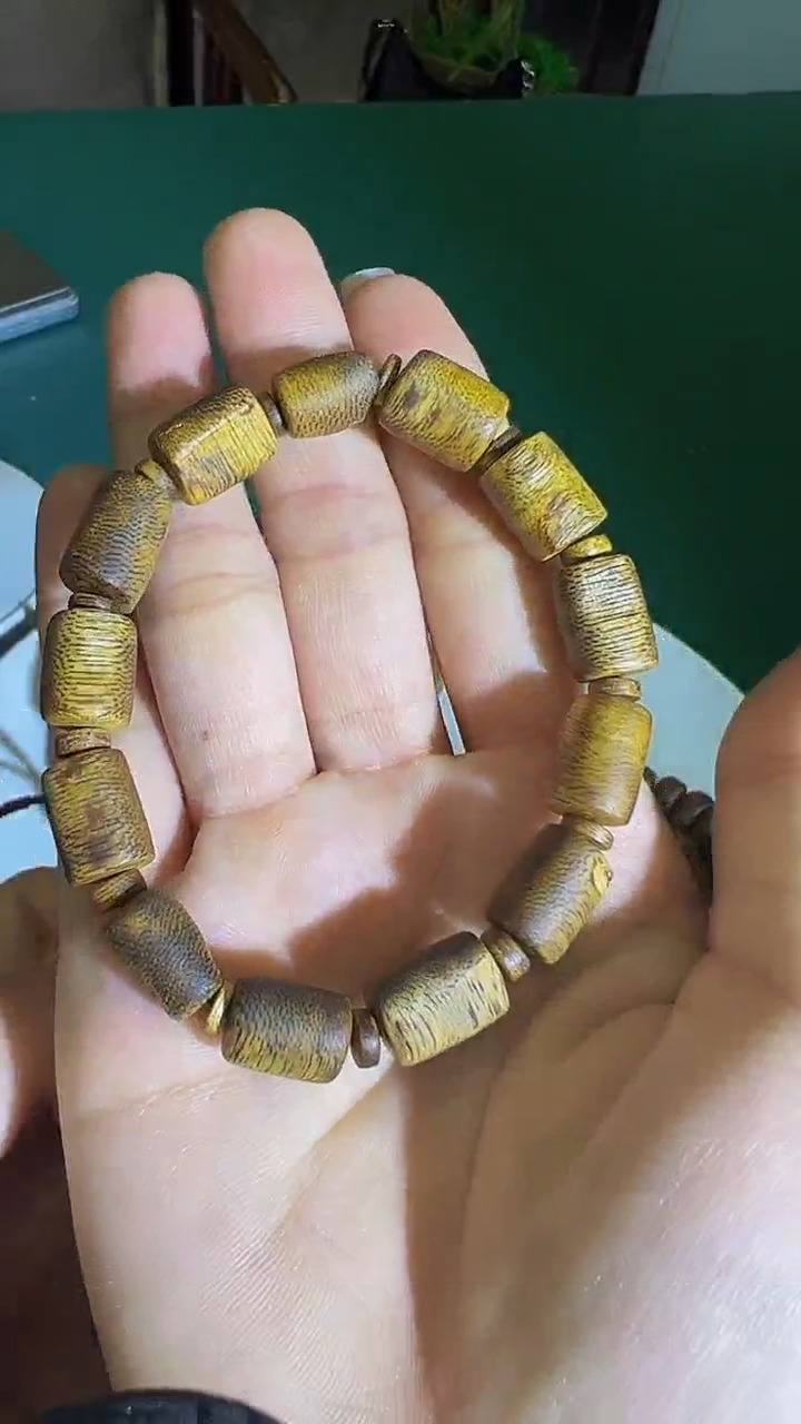 【闪购商品】沉香手串白棋板头九九沉单圈