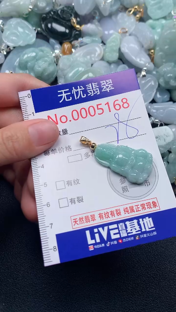 吊坠(不含链)未镶嵌翡翠5168