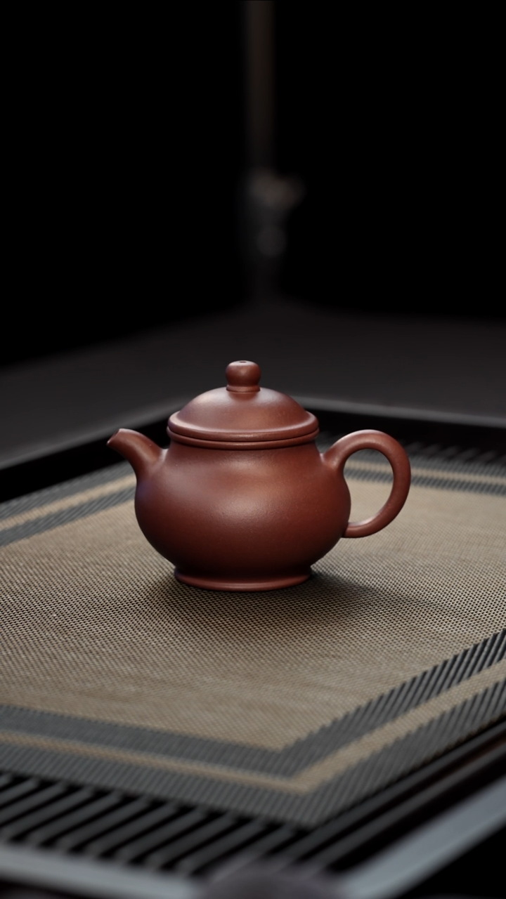 茶壶紫砂半手工紫泥潘壶150cc