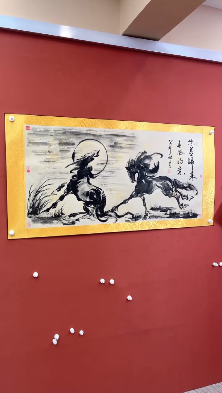 国画老师现场创作  40