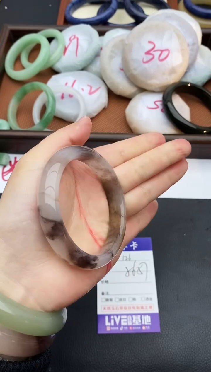 未镶嵌手镯石英质玉126+56/57