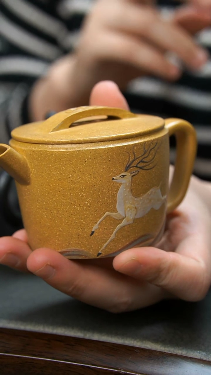 【闪购商品】紫砂茶壶段泥汉瓦小鹿壶