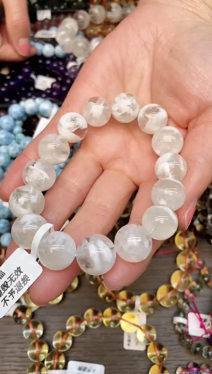 【闪购商品】水晶手链未镶嵌95 雪花幽灵15mm