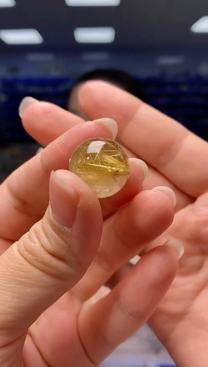 【闪购商品】发晶吊坠(不含链)18K金镶嵌   DZ4720