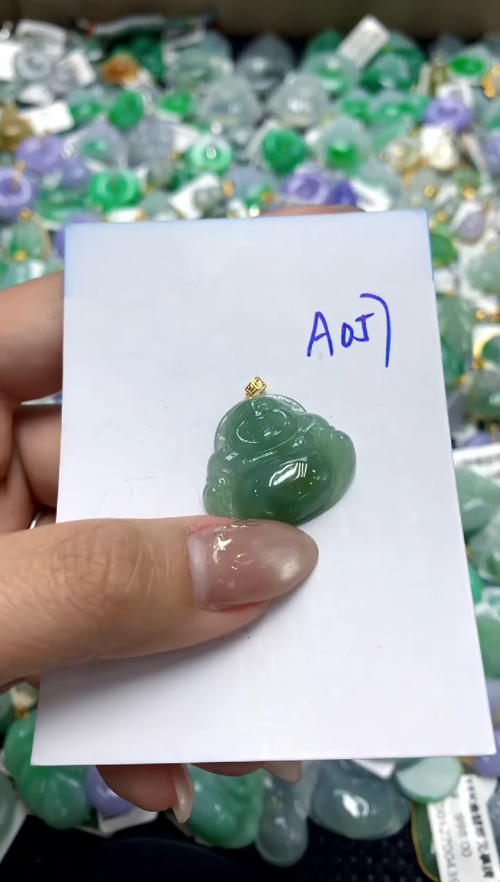 【闪购商品】翡翠颈饰18K金镶嵌1111111111111111