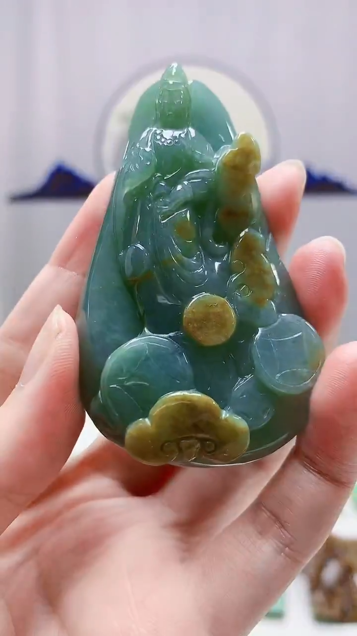 未镶嵌定制翡翠4917zm-毛货挂件7