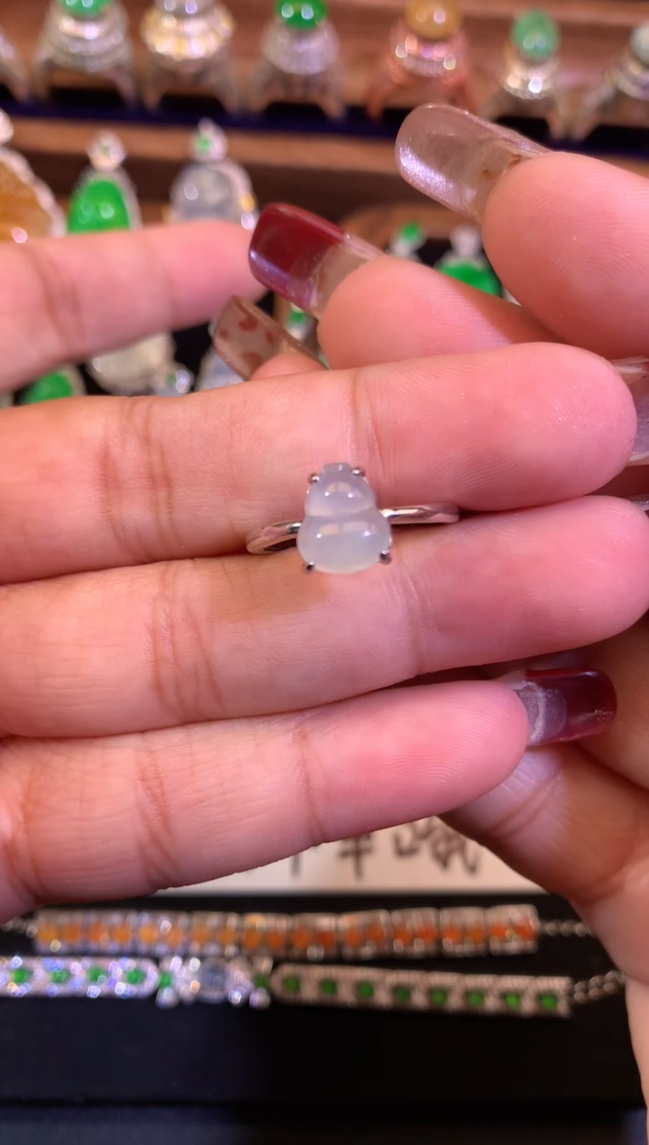 【闪购商品】翡翠戒指未镶嵌缅甸天然A货翡翠