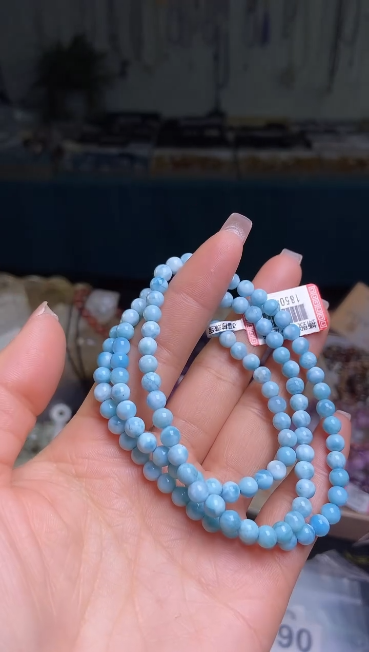 【闪购商品】针钠钙石（海纹石）手链未镶嵌/490