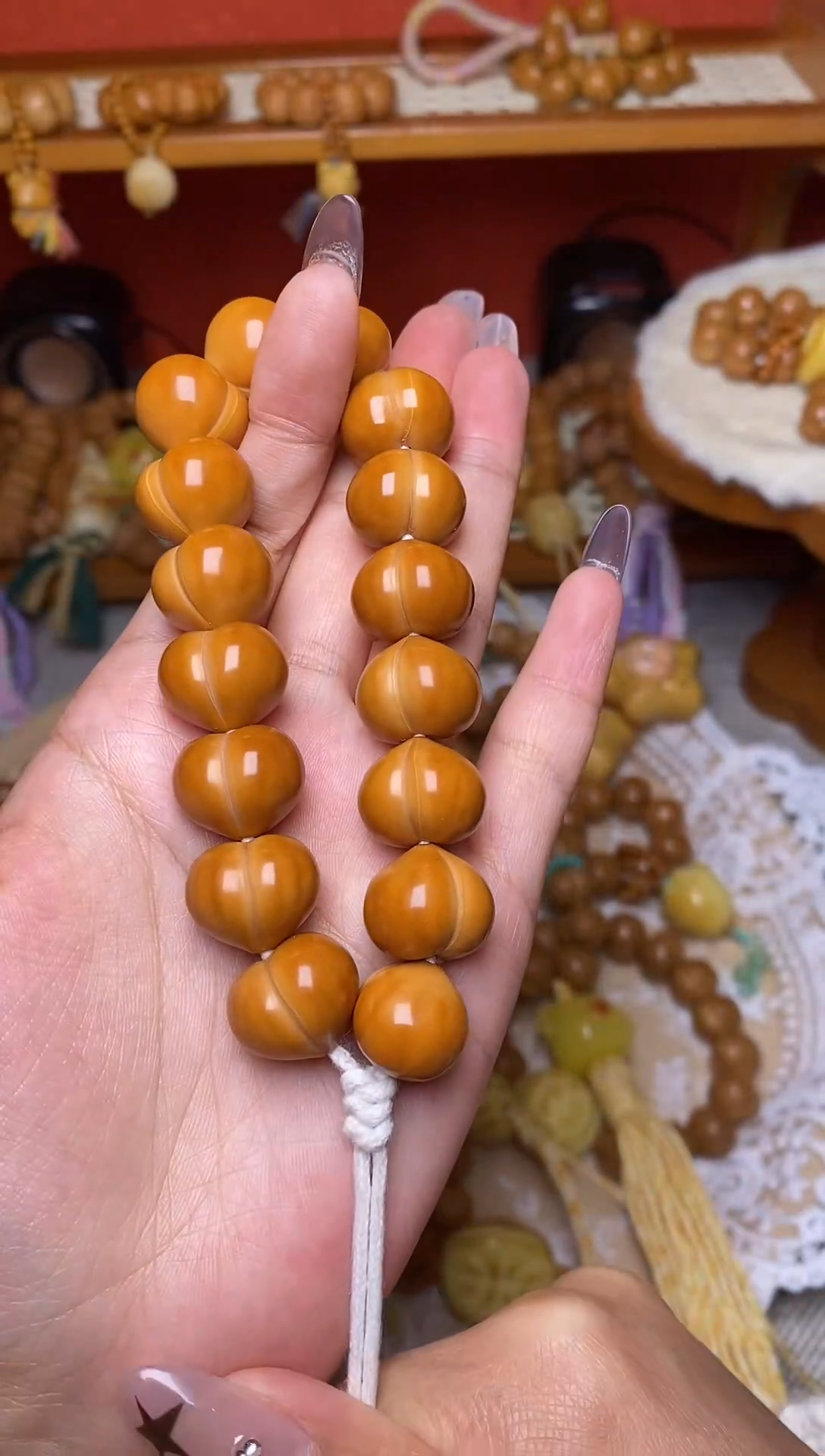 把件猴头核桃16➕超大尺寸玻璃底高定款柯基屁桃手持