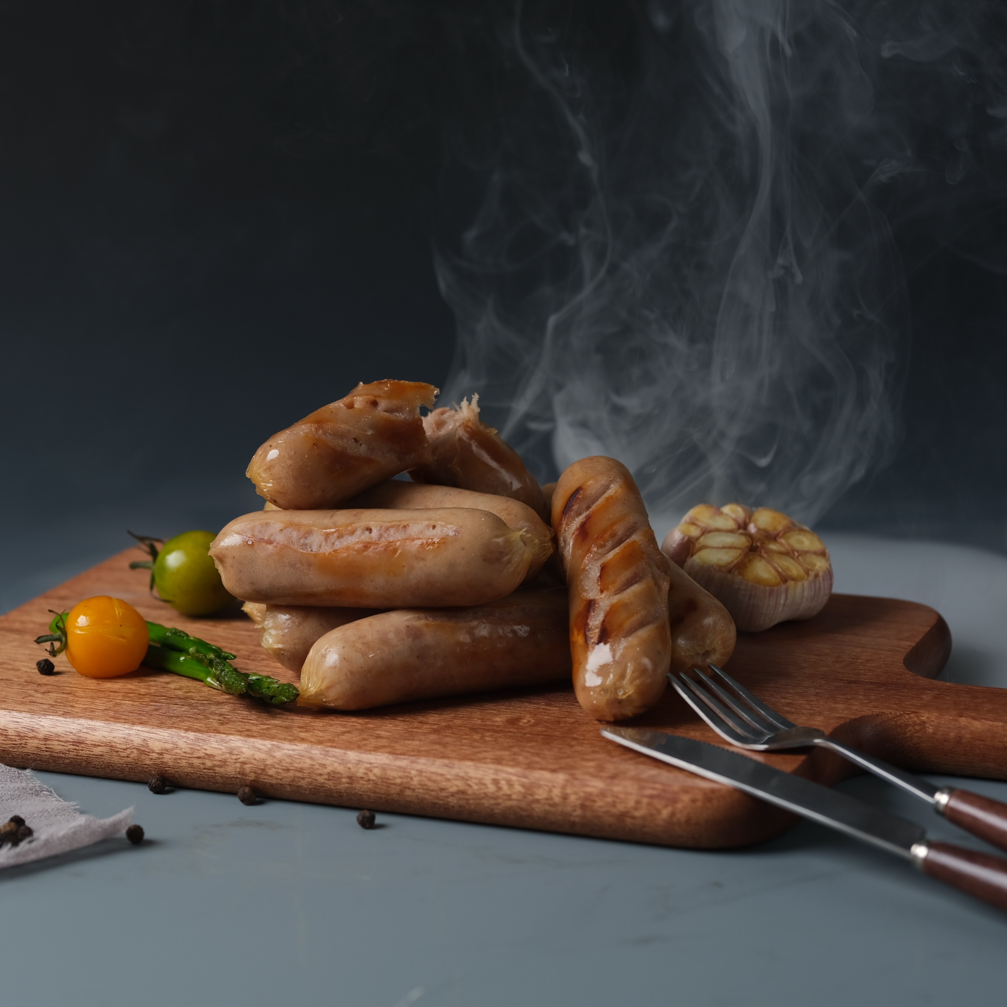 寻肠念黑猪肉烤肠含肉量≥91%香肠半成品美食速食脆皮烤肠冷冻火山石早餐速食空气炸锅黑椒地道肠 Z