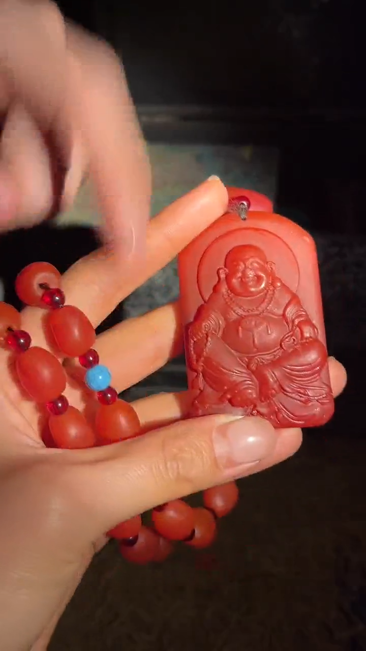 【闪购商品】【闪购商品】红色笑佛项链