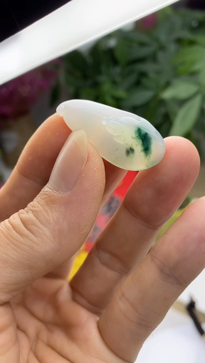 颈饰未镶嵌翡翠颜*玉41天然缅甸翡翠A货分两单