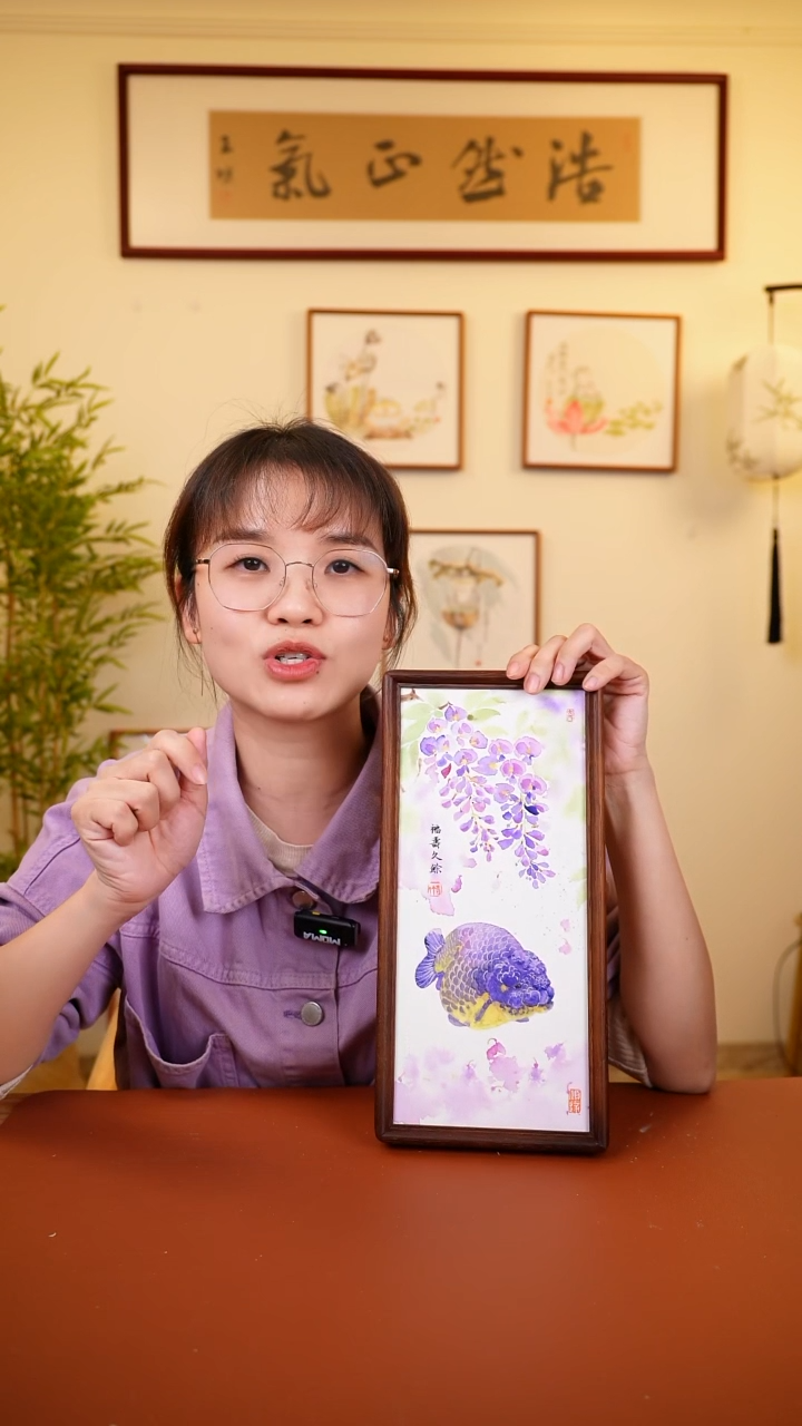 横款鹿鸣现代美术馆-岳倚竹老师作品