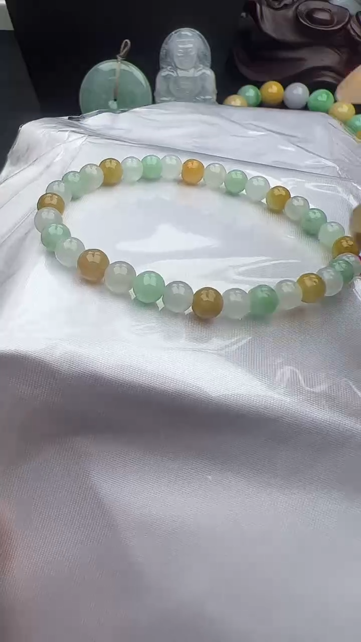 未镶嵌手串翡翠玉珠