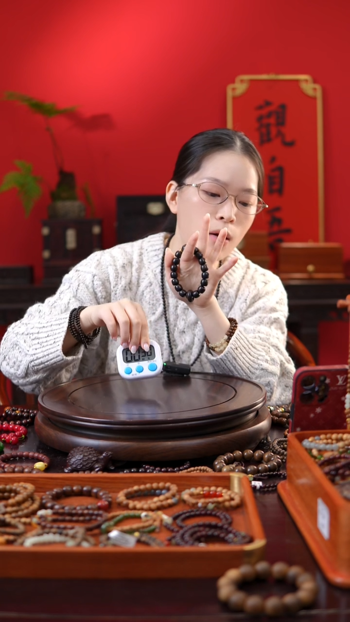 菩提手串/手链黑檀跑环手串