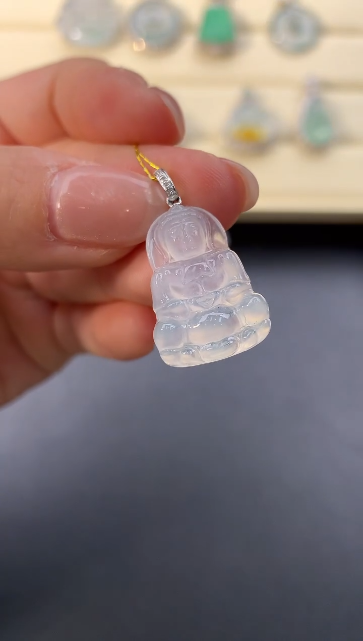 【闪购商品】翡翠颈饰18K金镶嵌D902    