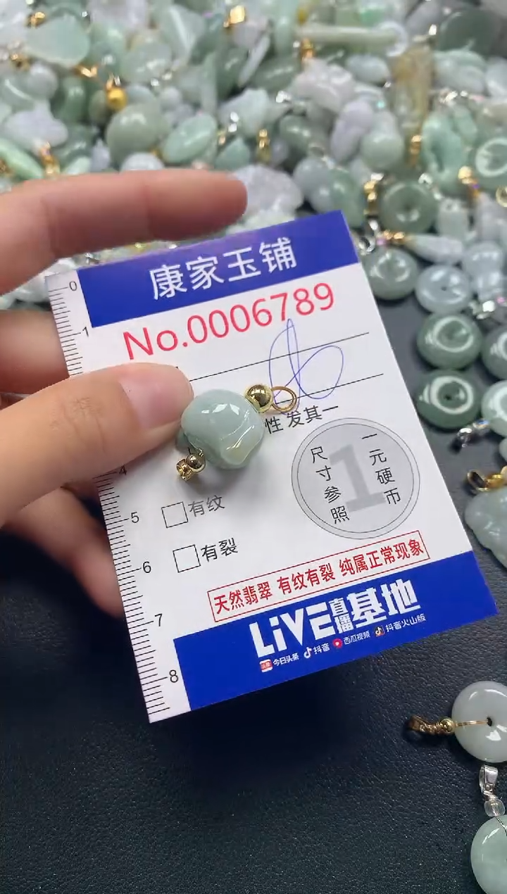 吊坠(不含链)未镶嵌翡翠6789