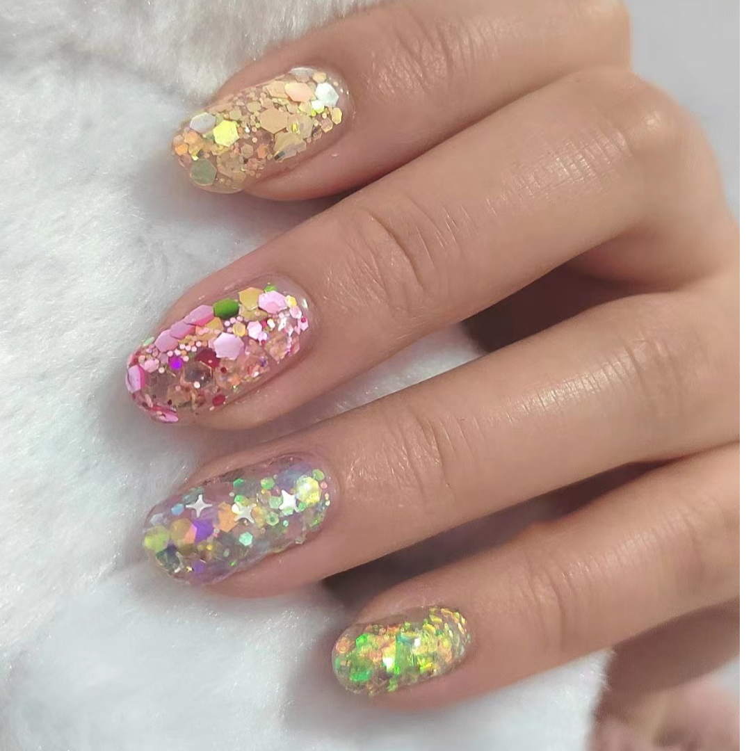 爆闪炫彩超薄云锦素材烧箔