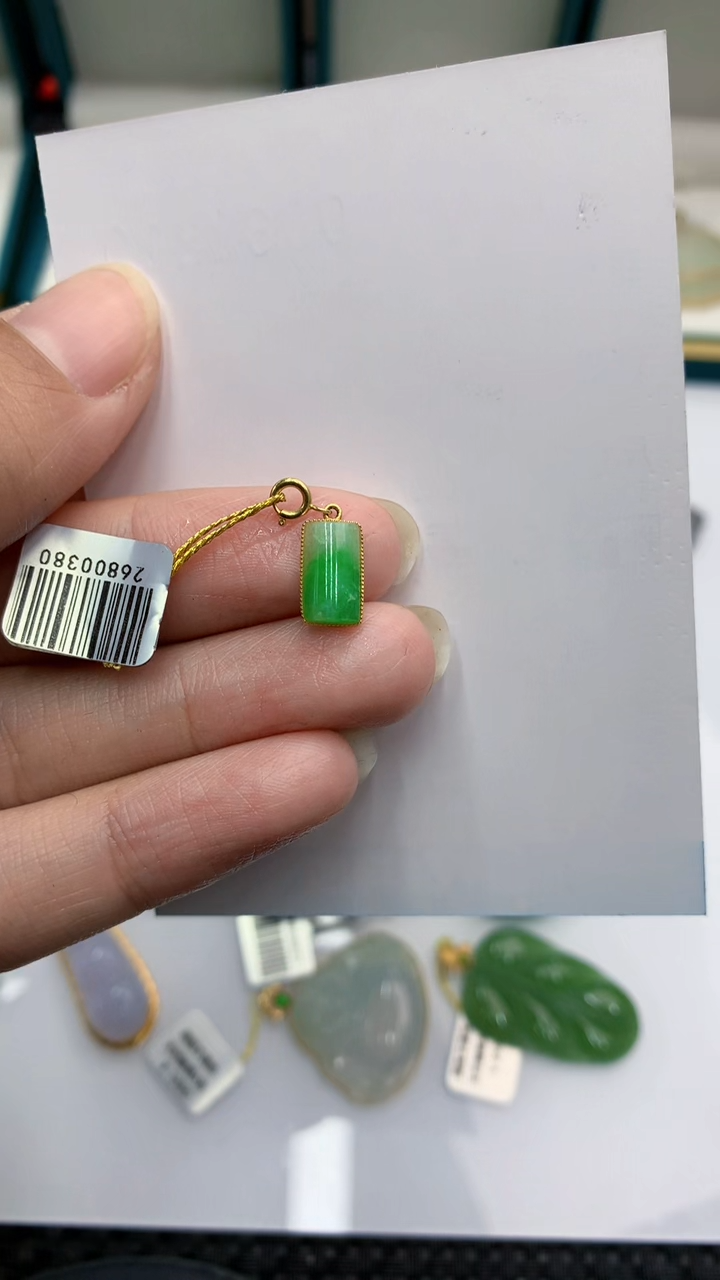 【闪购商品】翡翠颈饰18K金镶嵌            8