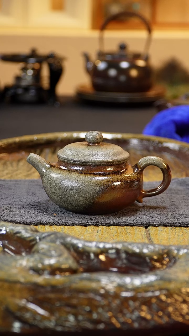 紫砂柴烧纯自然柴烧220毫升