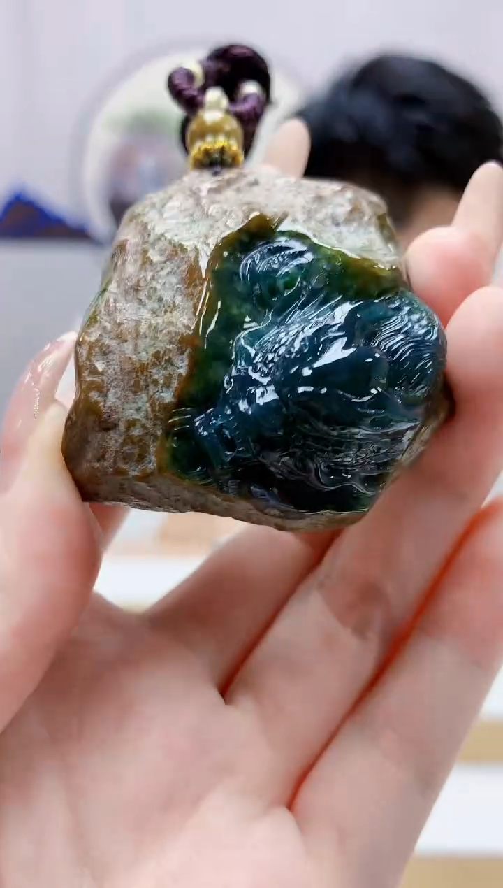 未镶嵌定制翡翠5028jw-毛货挂件77