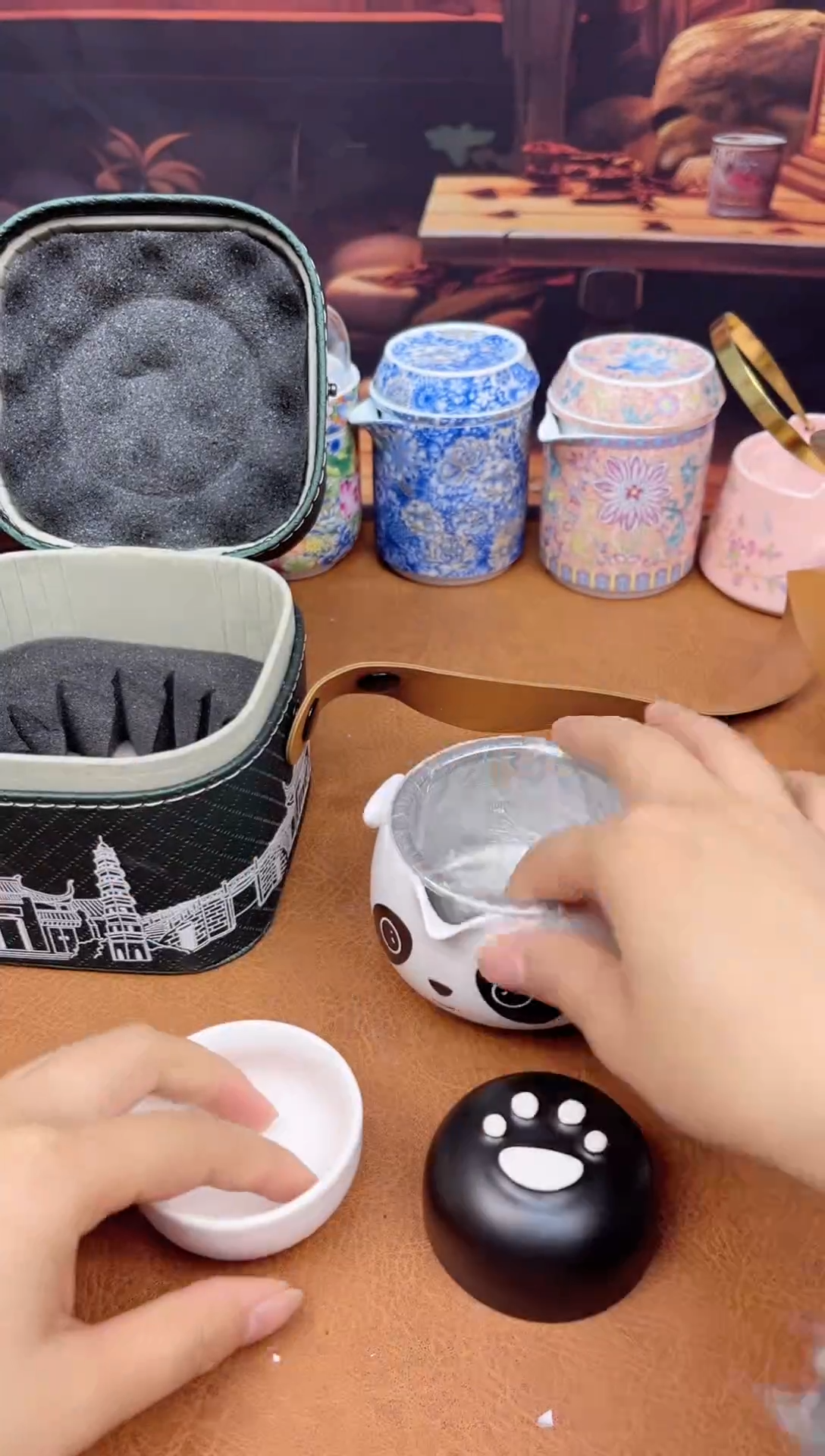 【闪购商品】陶瓷茶具摆件茶叶罐