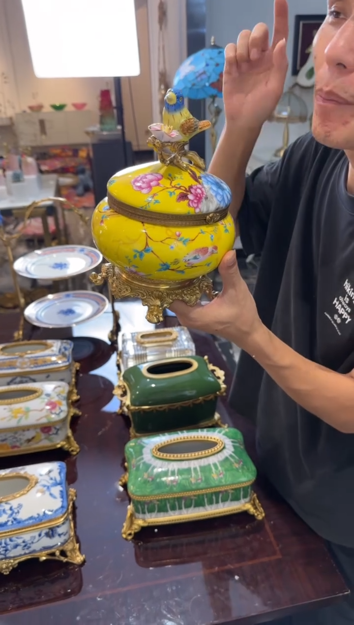 黄铜黛姿家居装饰品摆件  