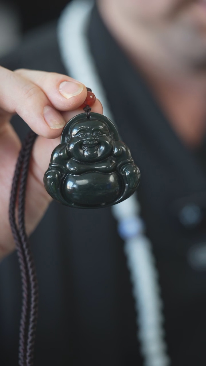 颈饰未镶嵌和田玉佛公