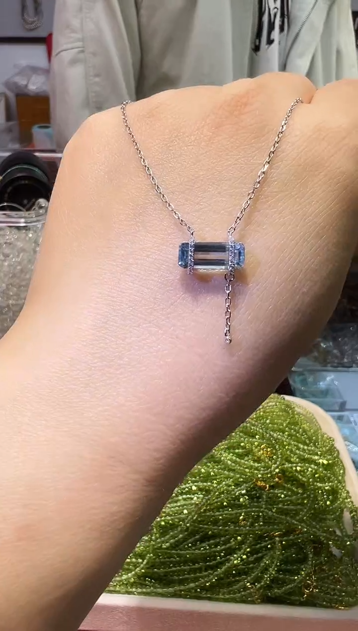 颈饰银S925镶嵌托帕石1211m038多样性发其一