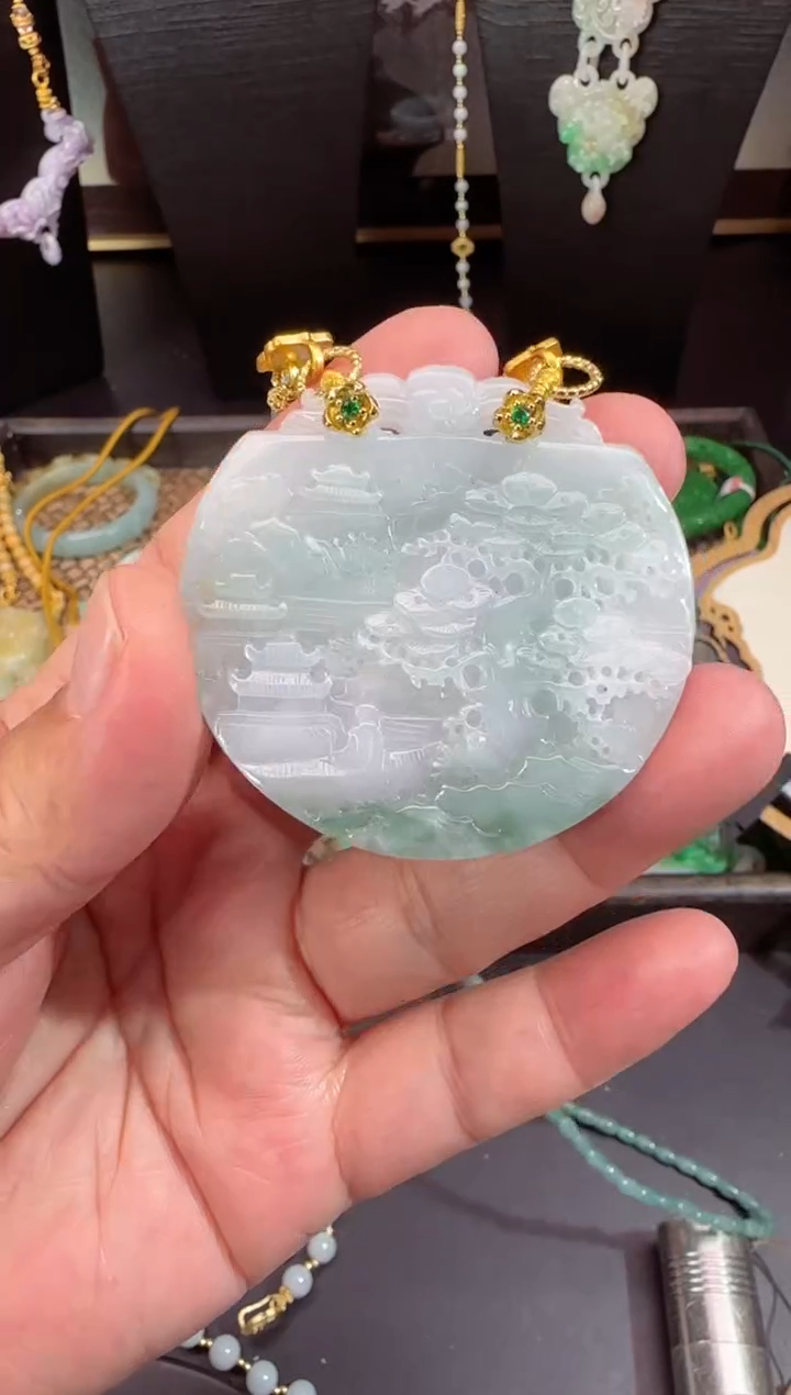 【闪购商品】翡翠颈饰未镶嵌拍照