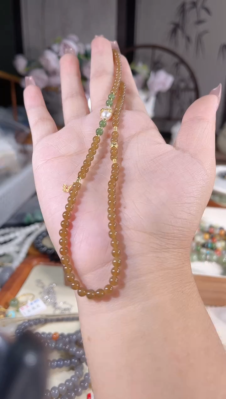和田玉未镶嵌项链多样性发货其一默认天然特征
