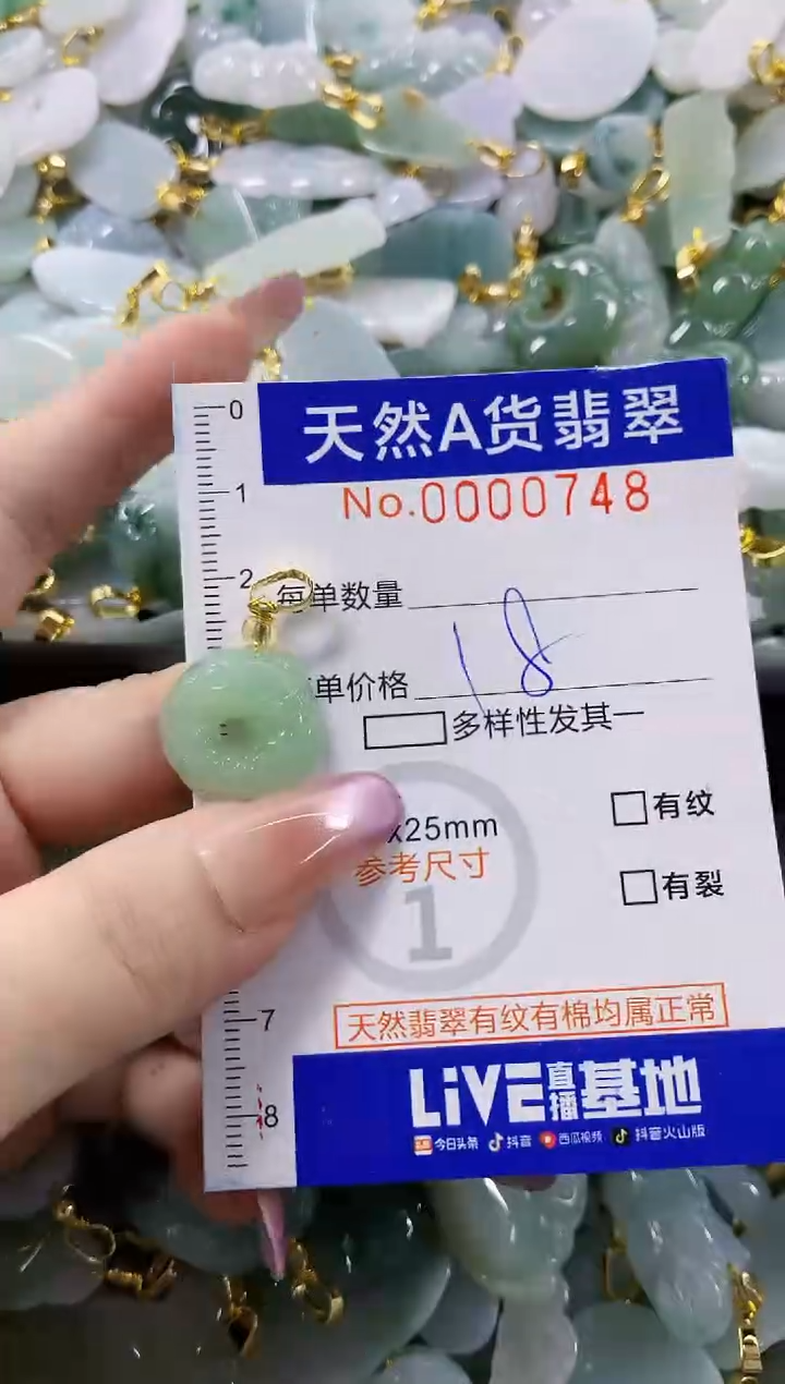 颈饰未镶嵌翡翠天然A货翡翠